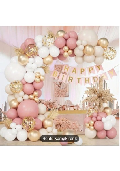 Happy Bırthday Parti Bolon Zincir Set