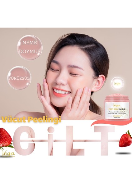 Body Scrub Arındırıcı Nemlendirici Vücut Peelingi Batık ve Çilek Karşıtı Bacak Onarıcı Vücut Peeling 2025