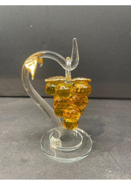 Tekno Trust Dekoratif Kristal Cam Tekli Salkım Üzüm Sarı-Gold