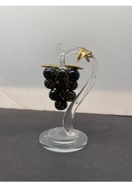 Tekno Trust Dekoratif Kristal Cam Tekli Salkım Üzüm Siyah Gold