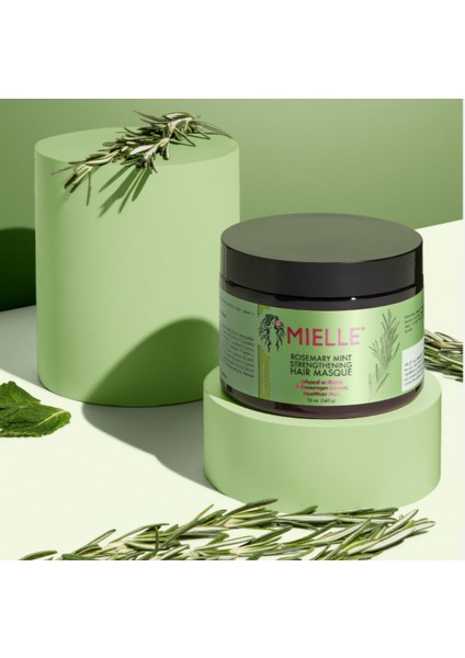 Biberiye ve Nane Saç Maskesi Biyotin ile Güçlendirici Yoğn Bakım Rosemary Mint Strengthening Masque