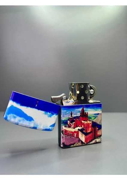 Zippo Model Lazer Baskı Benzinli Metal Çakmak