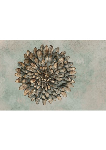 Şık Haki Dekoratif Çiçek, Polyester, 30x30, Zarif ve Estetik Tasarım