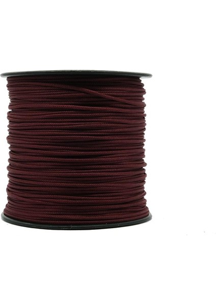 Paraşüt ipi 1 mm Bordo Renk 1 Makara 100 Metre