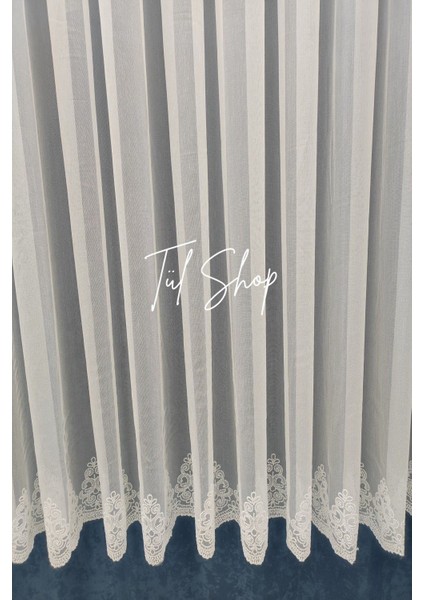 Ağır Gramajlı Kırışma Yapmaz 079 Etek Titi Model 1/3 Sık Pileli Tül Perde indirimleri