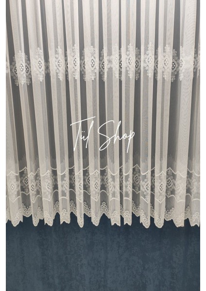 Ütü Istemez Modern 108 Serpme Model 1/3 Sık Pileli Tok Ağır Tül Perde fırsatları