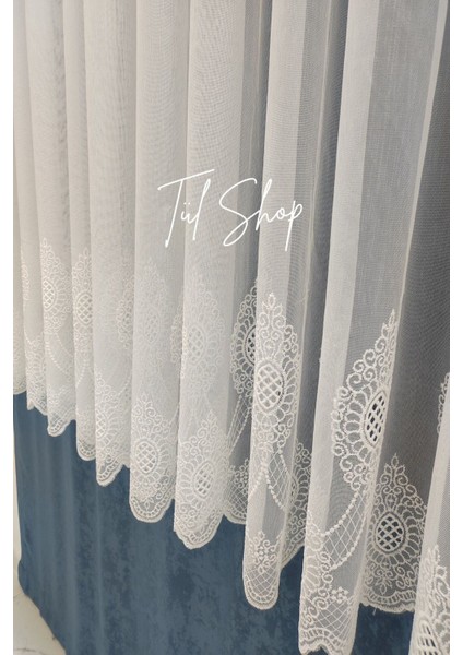 Ağır Gramajlı Ütü Istemez 304 Etek Titi Model 1/2 Seyrek Pileli Tül Perde fırsatları