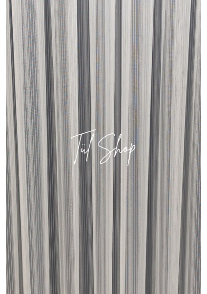 Spor ve Şık Kırışma Yapmaz Gümüş Damla Model 1/2 Seyrek Pileli Tül Perde modelleri