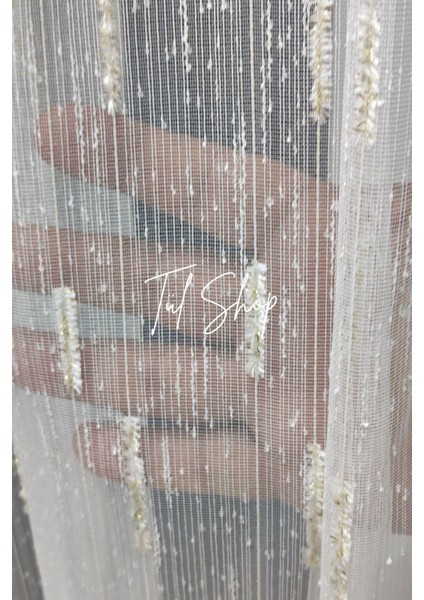 Ağır Gramajlı Profesyonel Işçilik Kelebek Gold Model 1/2 Seyrek Pileli Tül Perde indirimleri