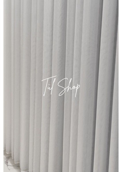 Ütü Istemez ve Kırışmaz Ağır Sade ve Şık Kdk Ekru Model 1/2 Seyrek Pileli Tül Perde modelleri