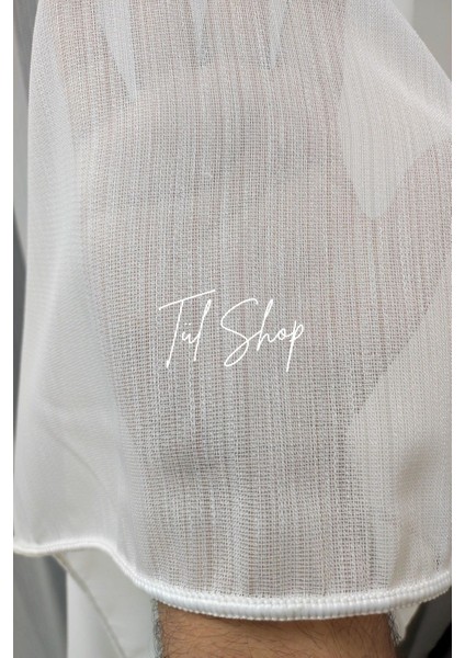 Ağır Gramajlı Profesyonel Işçilik Modern Panaroma Model 1/3 Sık Pileli Tül Perde indirimleri