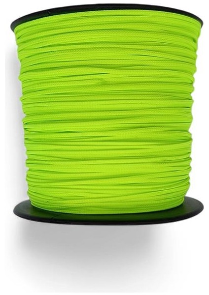 Paraşüt ipi 1 mm Neon Yeşil Renk 1 Makara 100 Metre