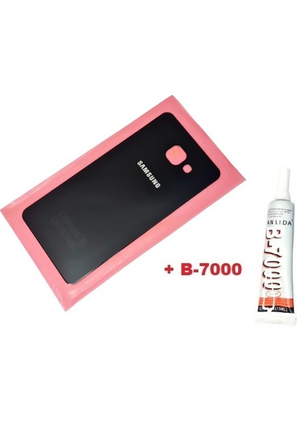 Samsung Galaxy A5 2016 (A510) Arka Pil Batarya Kapağı (CAM+B-7000) Siyah
