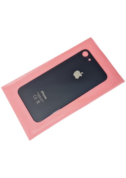 Iphone 8 Arka Pil Batarya Kapağı (Cam) Siyah