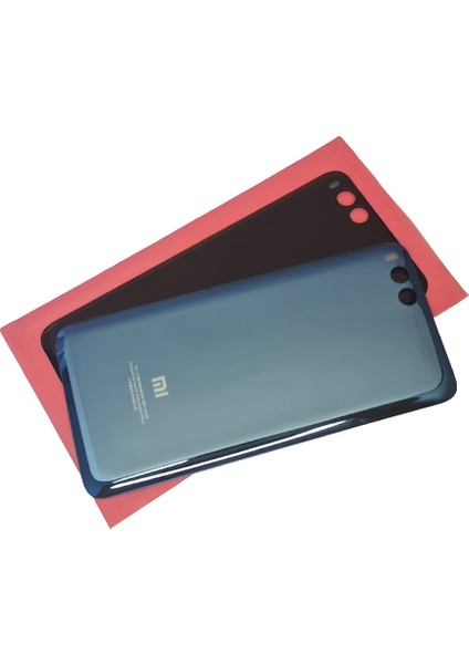 Xiaomi Mi 6 Arka Pil Kapağı (Cam) Mavi