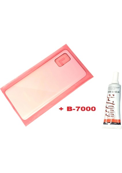 Samsung Galaxy A71 A715 Arka Pil Batarya Kapağı (B-7000) Pembe