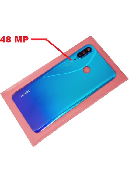 Huawei Uyumlu P30 Lite Arka Pil Batarya Kapağı ( Kamera Lensli 48 MP) MAVİ fiyatları