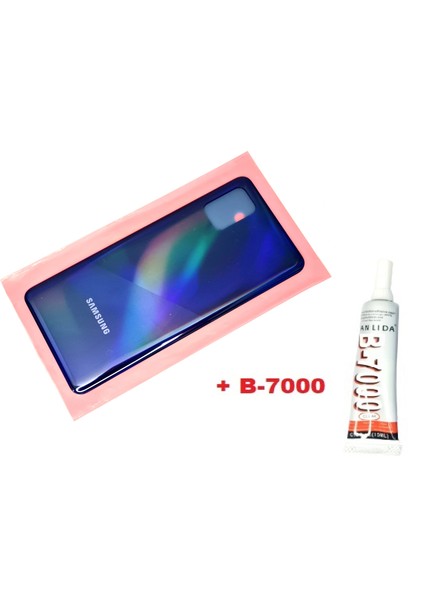 Samsung Galaxy A31 A315 Arka Pil Batarya Kapağı (B-7000) Mavi