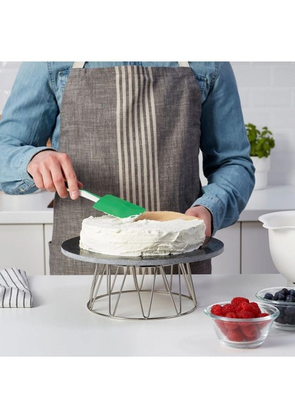 25 cm Silikon Spatula, Yeşil-Beyaz, Kolay Temizlenir, Dayanıklı, Çok Amaçlı modelleri