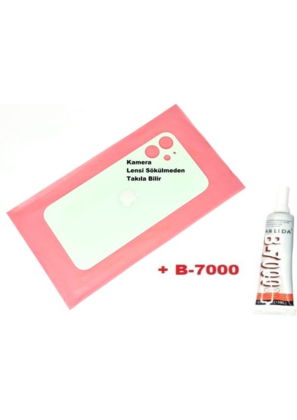 Iphone 12 Mini Arka Pil Batarya Kapağı (CAM+B-7000) Yeşil