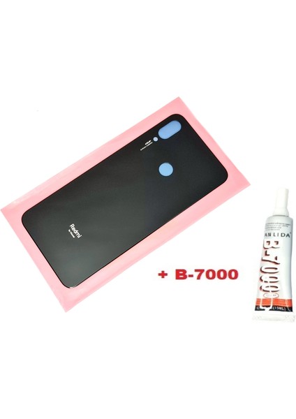 Xiaomi Redmi Note 7 Arka Pil Batarya Kapağı (CAM+B-7000) Siyah