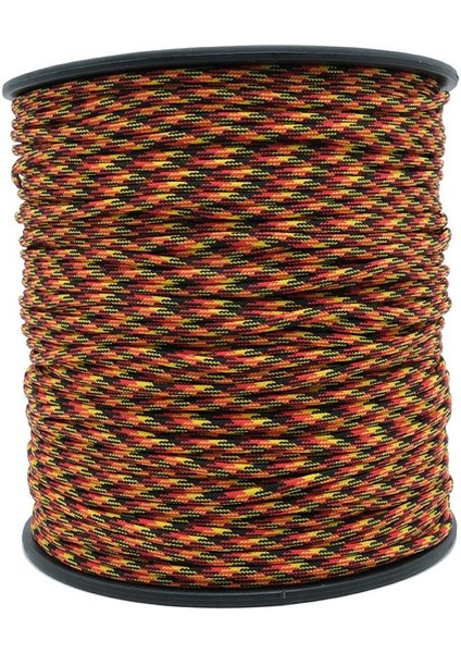 Paracord Ip 4 mm Turuncu Siyah Desen No:72 10 Metre