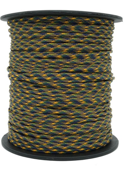 Paracord Ip 4 mm Mavi Yeşil Hardal Desen No:43 10 Metre