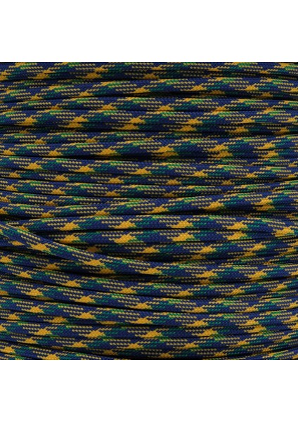Paracord Ip 4 mm Mavi Yeşil Hardal Desen No:43 10 Metre fiyatları