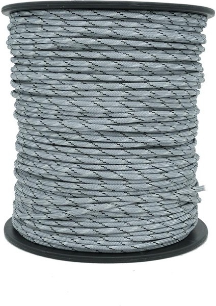 Paracord Ip 4 mm Gri Beyaz Desenli No:77 10 Metre