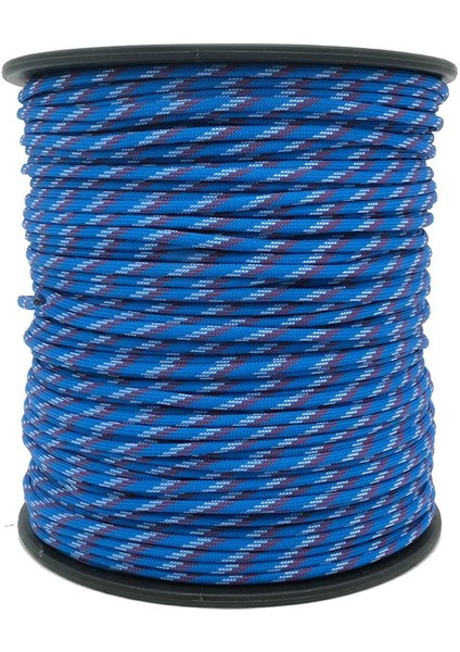 Paracord Ip 4 mm Mavi Beyaz Desenli No:64 10 Metre