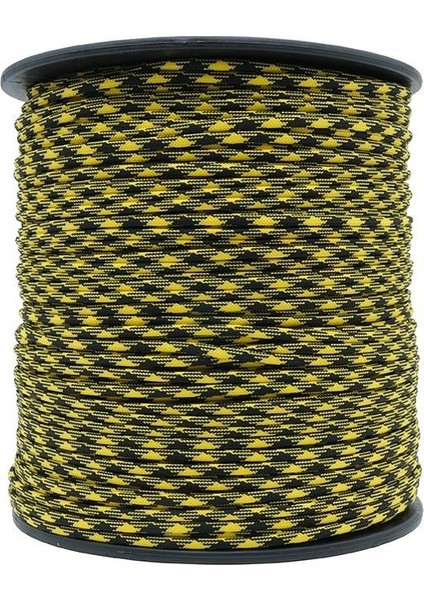 Paracord Ip 4 mm Sarı Siyah Desenli No:29 10 Metre