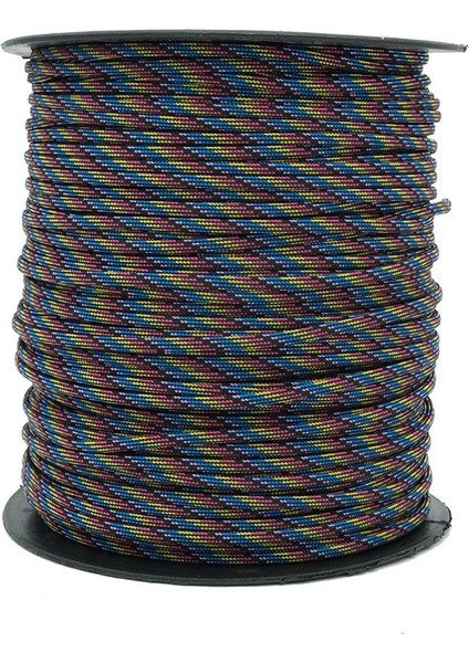 Paracord Ip 4 mm Mor Mavi Desenli No:76 10 Metre