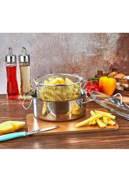 Çelik Kızartma Tenceresi