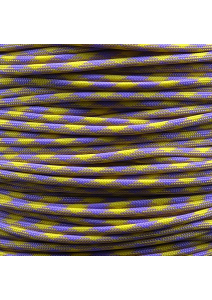 Paracord Ip 4 mm Mor Sarı Renk No:71 10 Metre