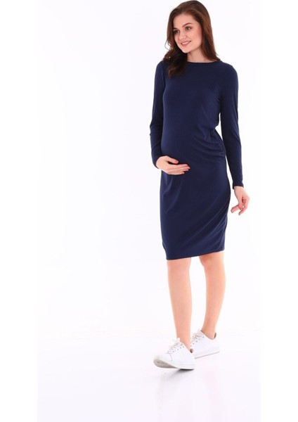 Hamile Fitilli Esnek Yumuşak Kumaş Elbise modelleri