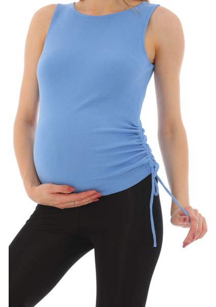 Hamile Pamuklu Kumaş Kalın Askılı T-Shirt fırsatları