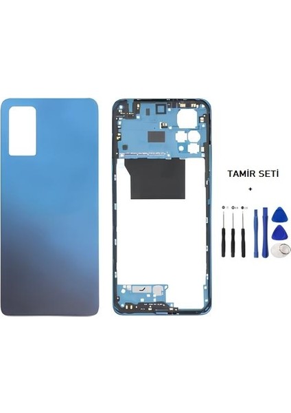 Xiaomi Redmi Note 11 Pro 5g Full Kasa Arka Kapak Takım Mavi - Tamir Seti