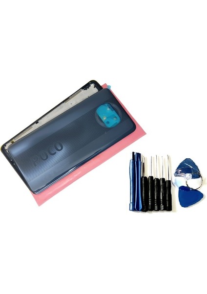 Xiaomi Poco X3 / Poco X3 Nfc Full Orj Kasa Arka Pil Kapağı (Tamir Seti) Siyah