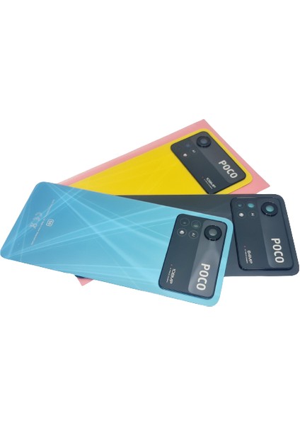 Xiaomi Poco X4 Pro Arka Kapak (Full Kamera Lensli Orjinal) Siyah