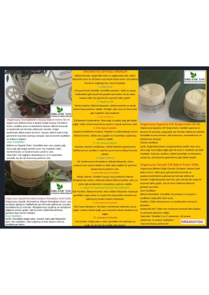 Organıcyou Siyatik,romatizma,migren Rahatlatıcı Krem 50ML indirimleri