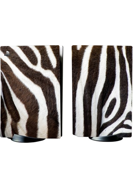 Makro Zebra Playstation 5 Standart Kasa Dijital Versiyon Full Sticker Kaplama Seti