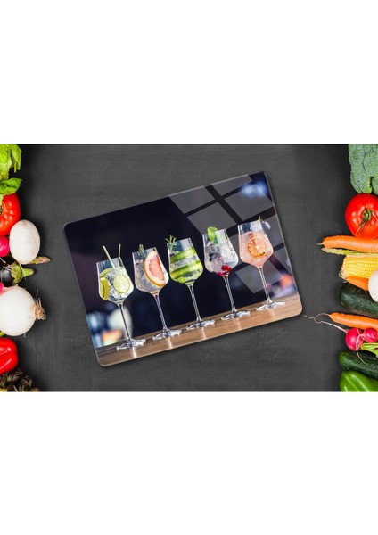 Şık cam kesme tahtası, ayaklı barbekü, 25x35 cm, dayanıklı ve pratik kullanım fırsatları