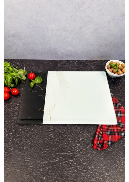 Kanallı cam kesme tahtası, 25x35cm, dayanıklı ve şık tasarım modelleri