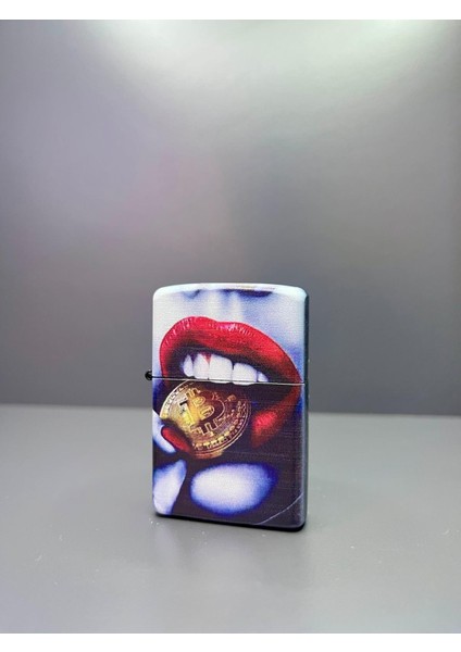 Zippo Model Lazer Baskı Benzinli Metal Çakmak