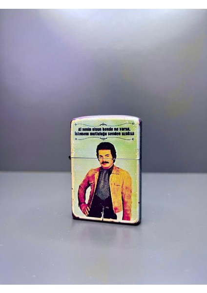 Zippo Model Lazer Baskı Benzinli Metal Çakmak