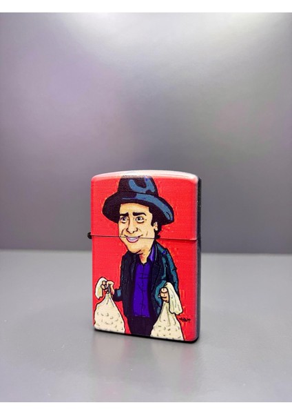 Zippo Model Lazer Baskı Benzinli Metal Çakmak