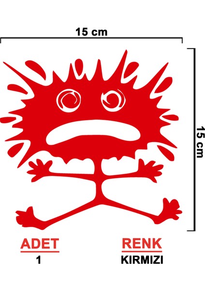 Uyarıcı Adam Sticker - Oto Sticker - Araba Sticker - Araç Sticker - Cam Sticker - Oto Aksesuar fiyatları