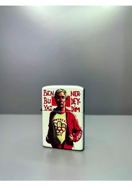 Zippo Model Lazer Baskı Benzinli Metal Çakmak