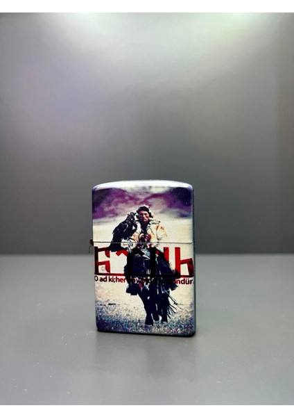 Zippo Model Lazer Baskı Benzinli Metal Çakmak