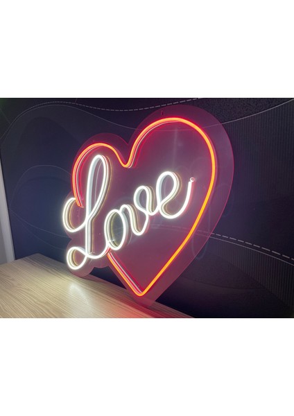 Neon LED Duvar Dekoratif Aydınlatma -Love (2)-